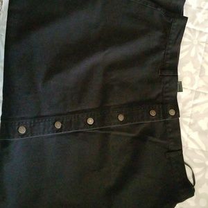 Lauren Black Denim Long Skirt